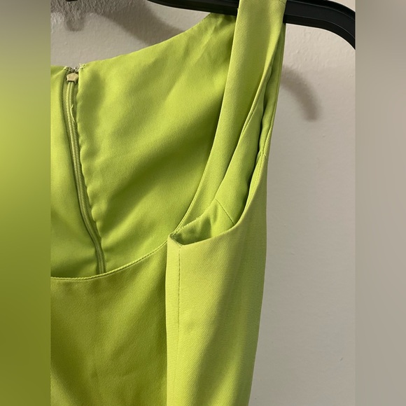 Vintage Kay Unger lime green dress runs small - Picture 10 of 12